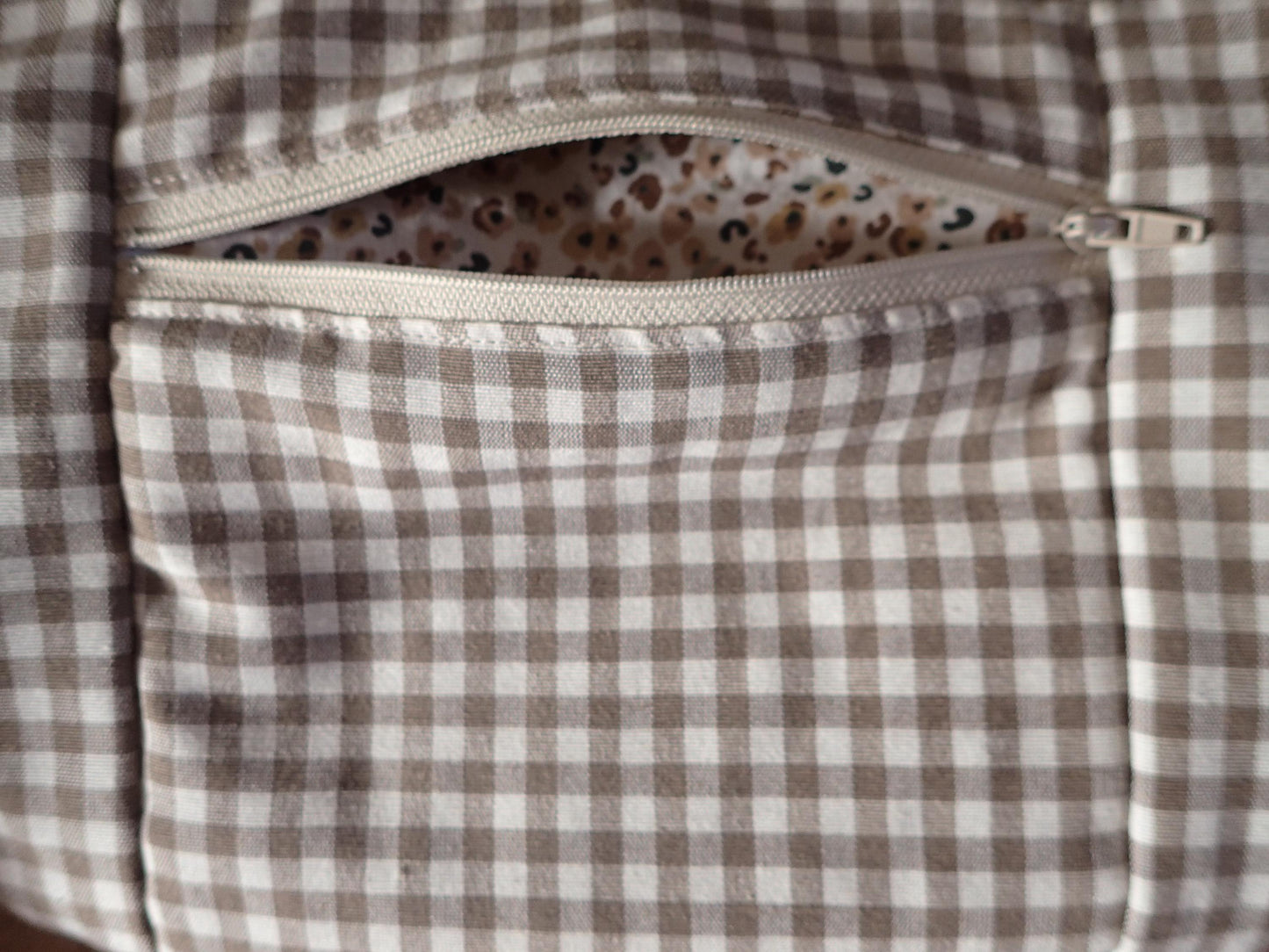 Sacs banane en coton vichy