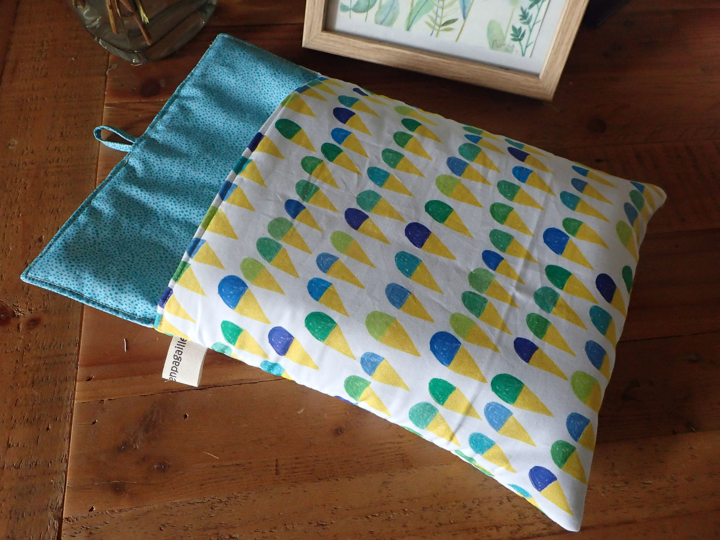 Pochette de transport pour livre en coton molletonné