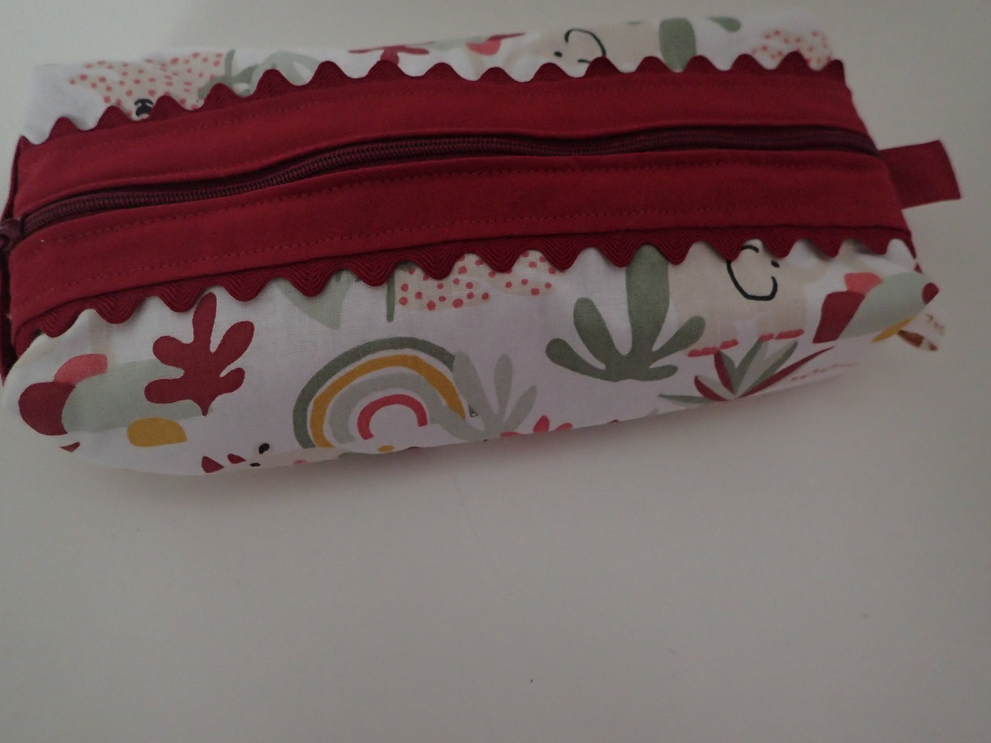 Trousse enfants motifs animaux – Coton ouatine, 22x11x4 cm