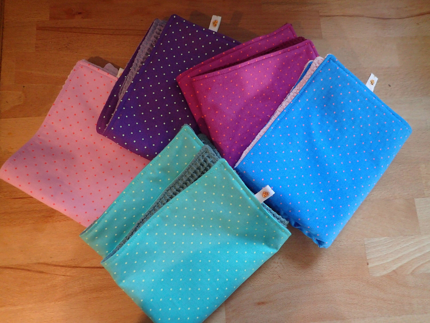 Lot de 5 serviettes de table lavables