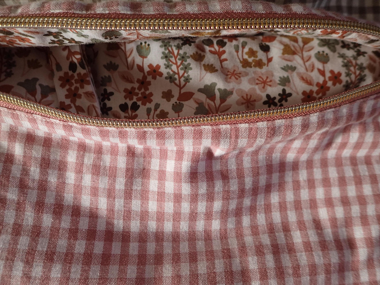 Sacs banane en coton vichy