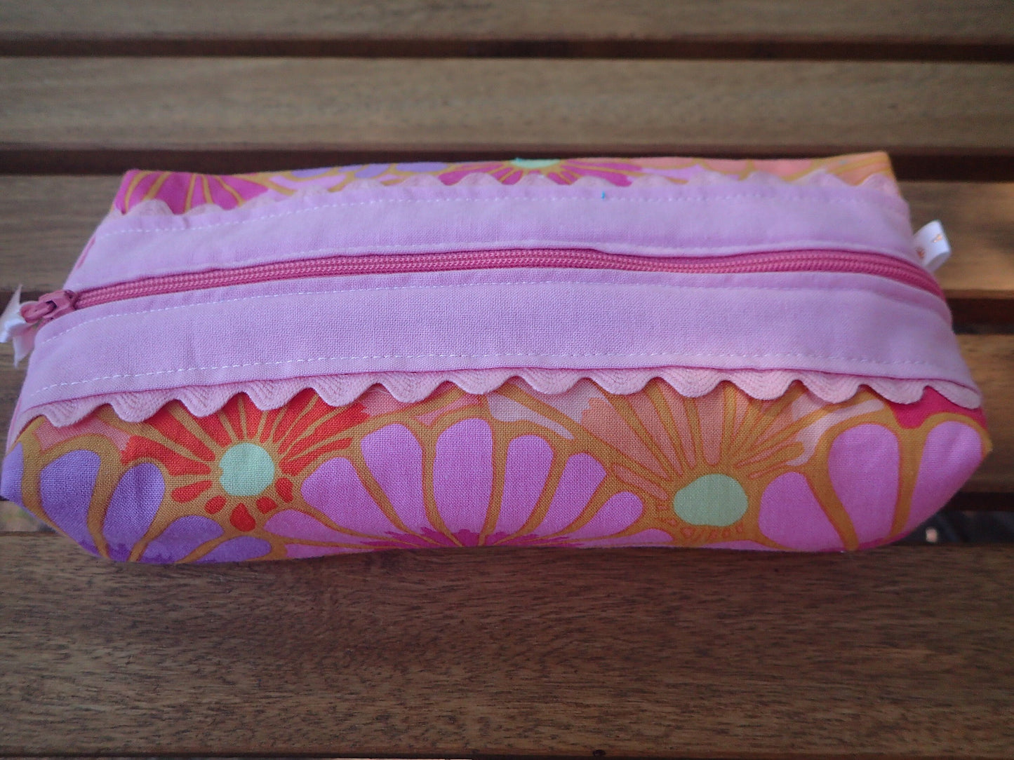 Trousse scolaire en coton – Format plat 19x10x4 cm