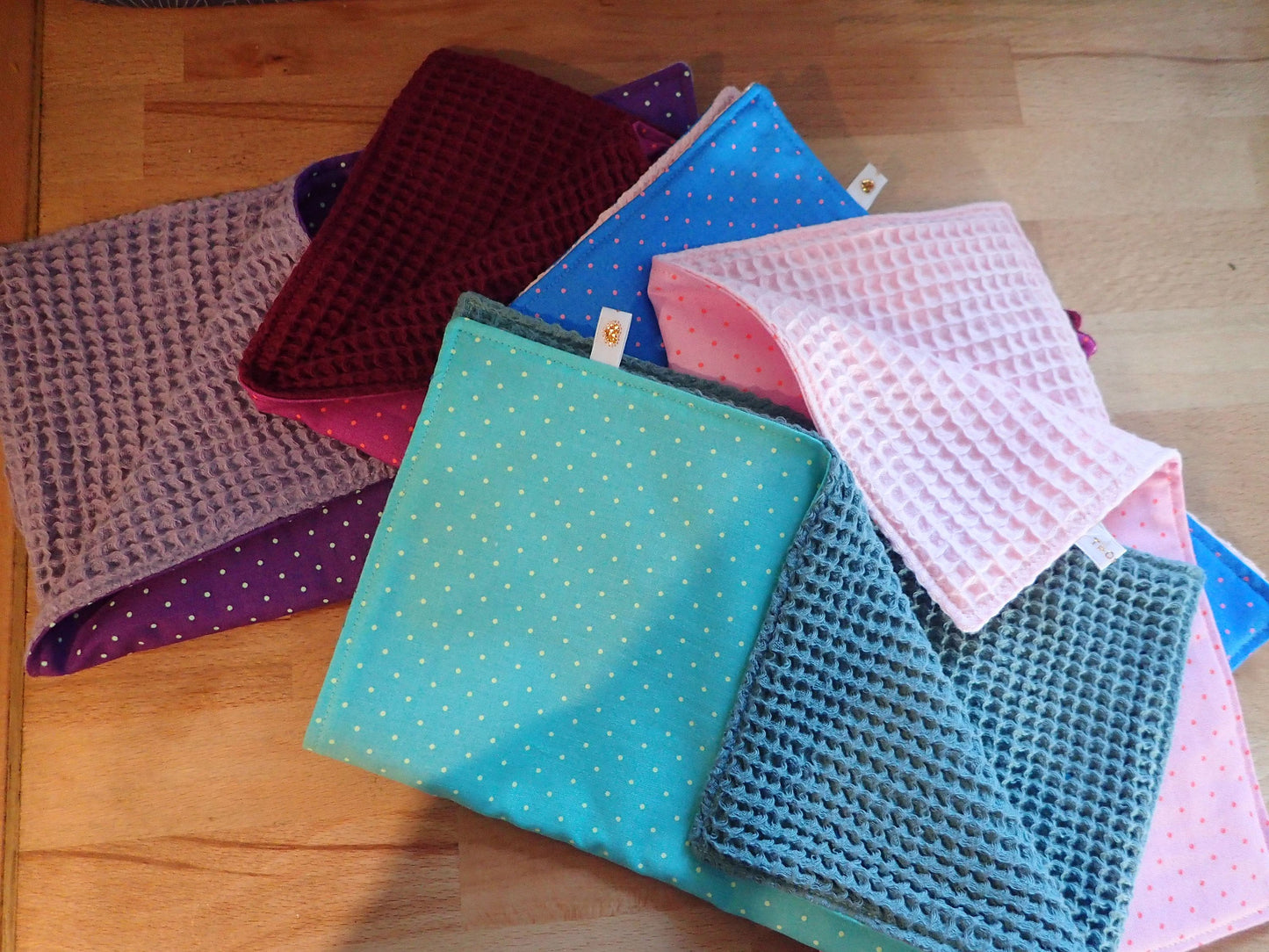 Lot de 5 serviettes de table lavables