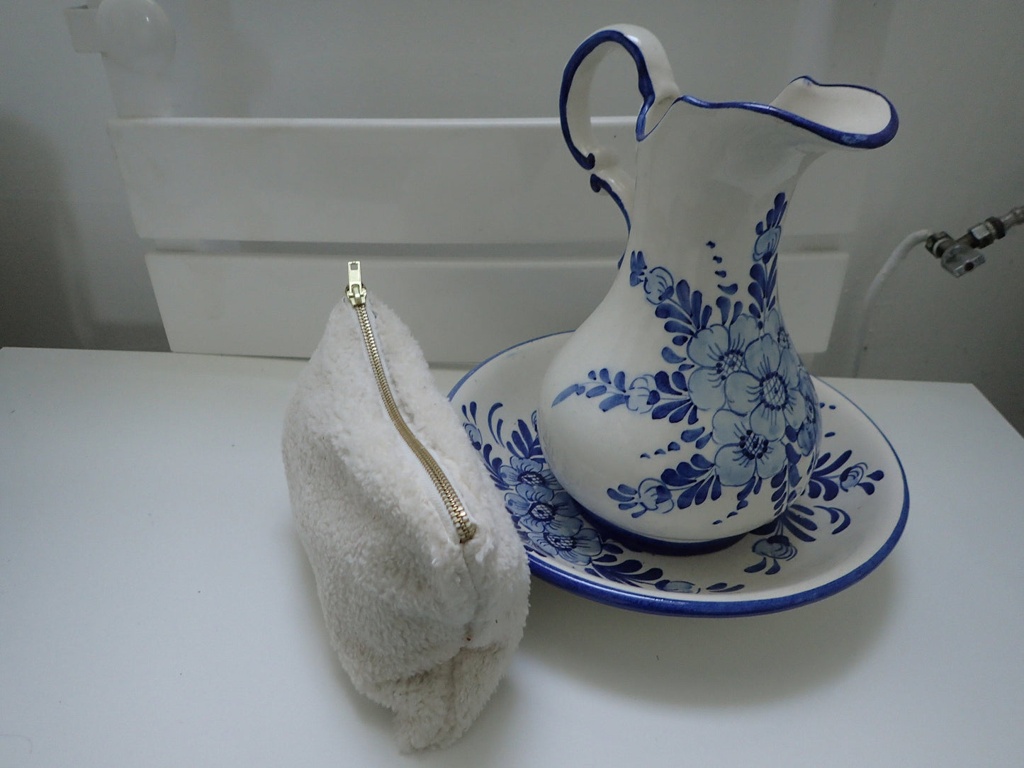 Trousse plate fourre-tout – Fermeture dorée