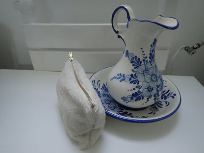 Trousse plate fourre-tout – Fermeture dorée