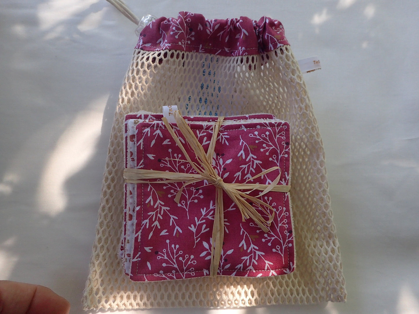 Ensemble salle de bain zéro déchet – Sac, lingettes & pochette savon