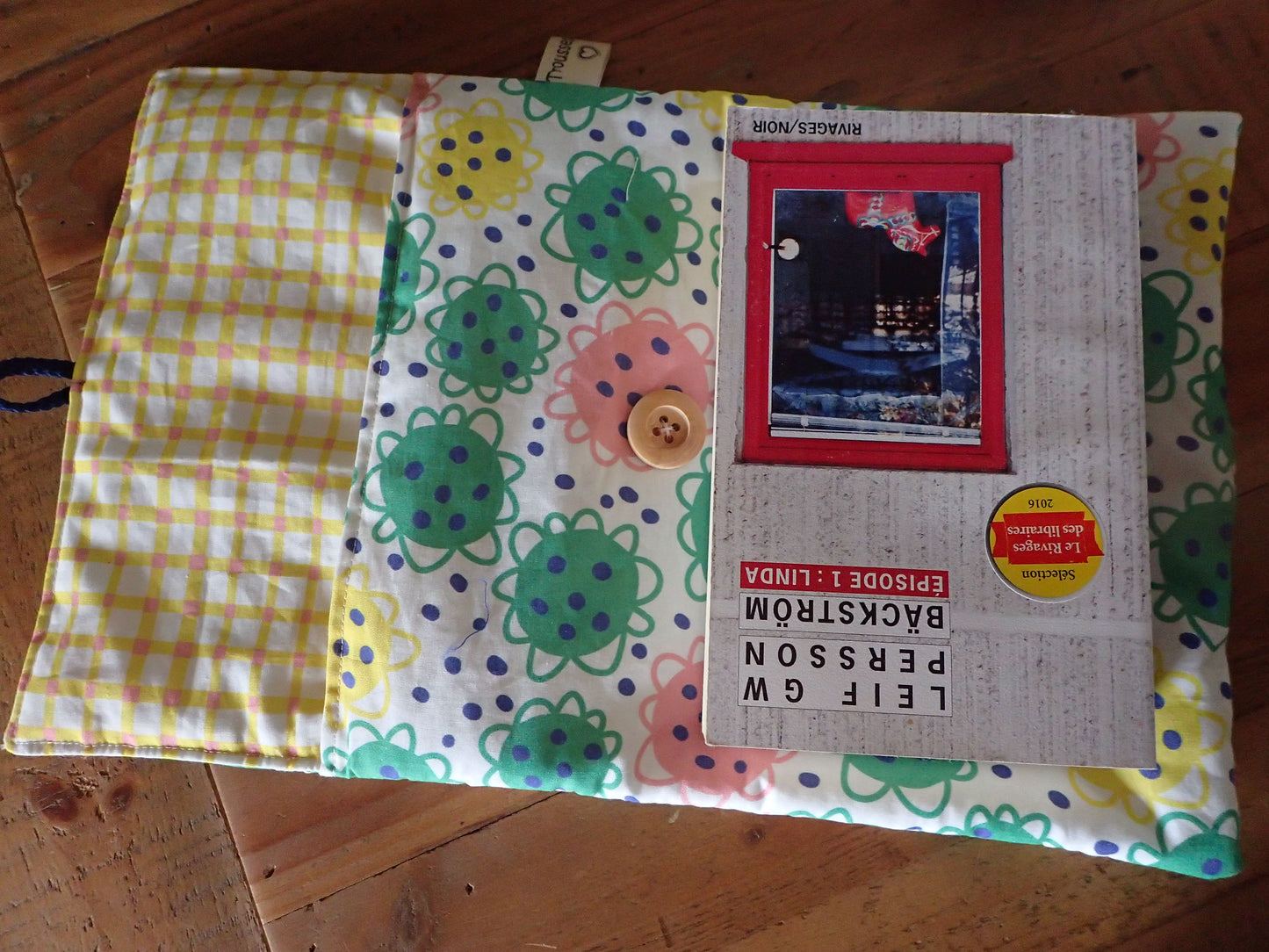 Pochette de transport pour livre en coton molletonné