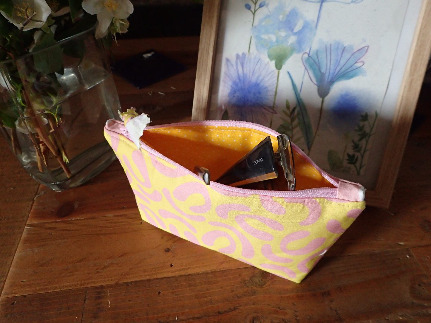 Trousse à lunettes en tissu coloré