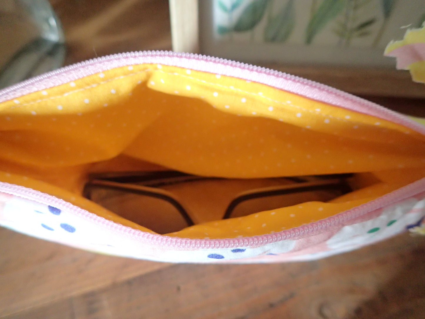 Trousse à lunettes en tissu coloré