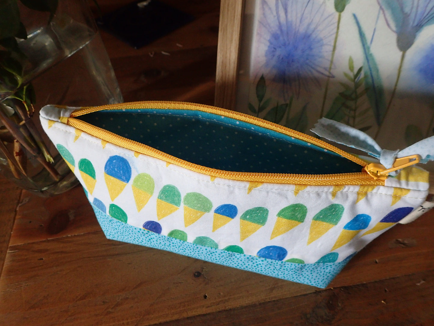 Trousse à lunettes en tissu coloré
