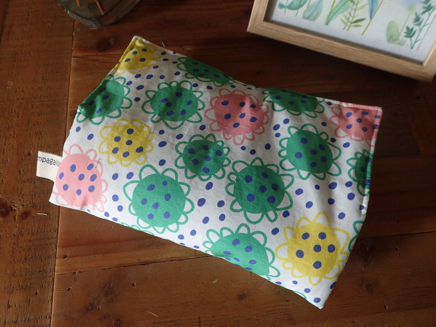 Pochette de transport pour livre en coton molletonné