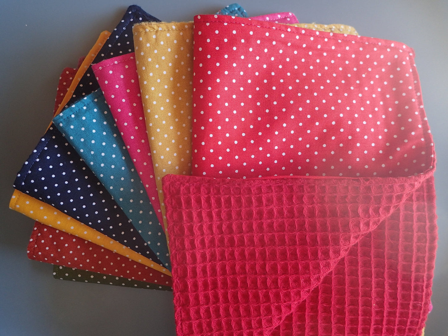 Serviette de table lavable – Coton & nid d'abeille, 13 coloris