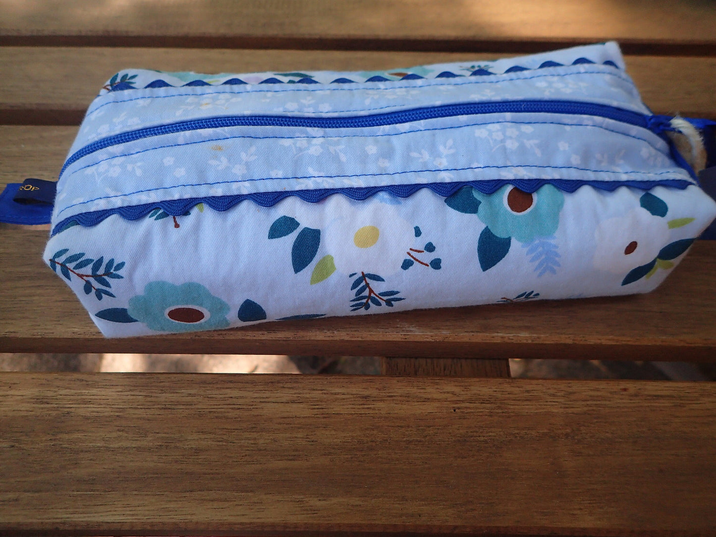 Trousse scolaire en coton – Format plat 19x10x4 cm