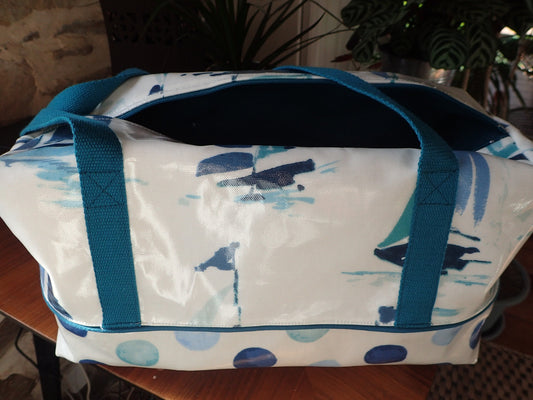 Sac en coton enduit – Plage, Piscine & Tricot