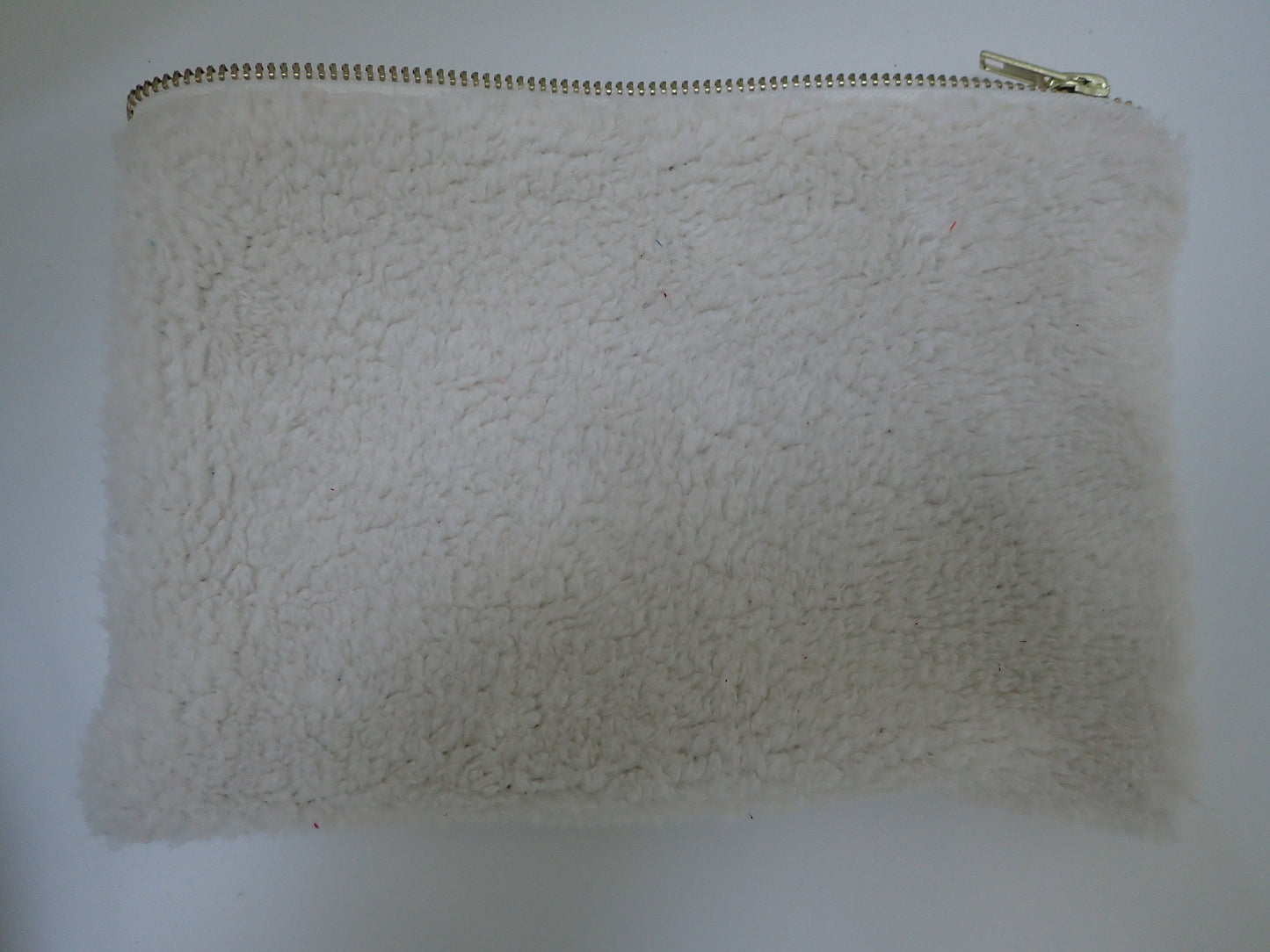 Trousse plate fourre-tout – Fermeture dorée