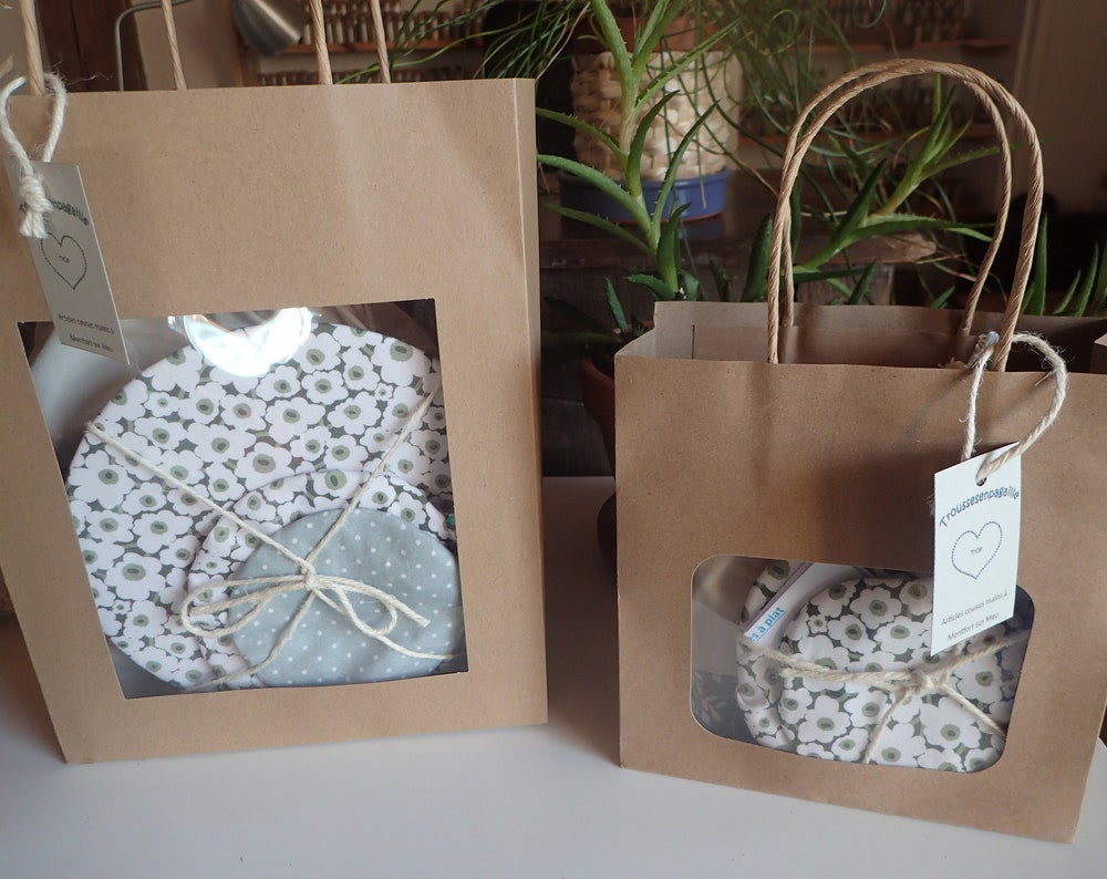 Kit cuisine zéro déchet – Coton bio, fait main en France